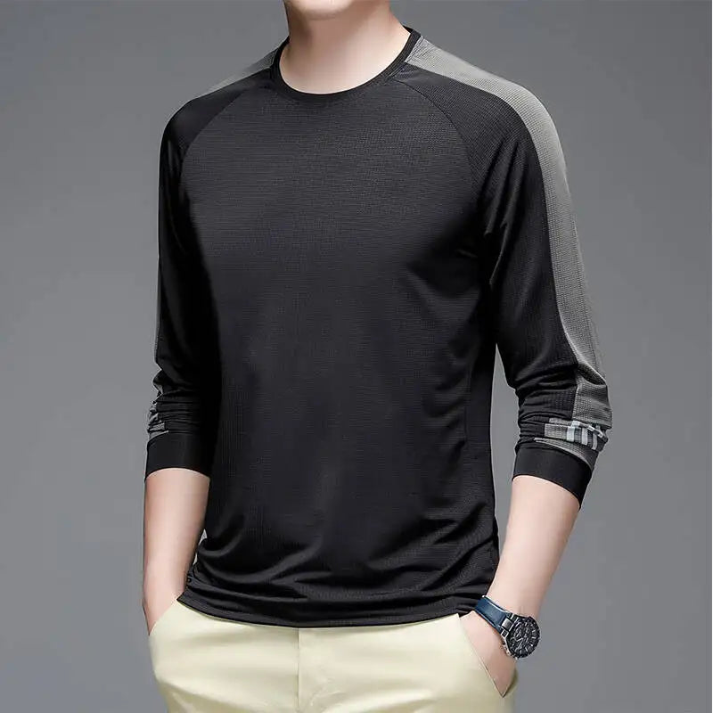 Schnelltrocknendes, feuchtigkeitsableitendes Laufshirt für Herren – Atmungsaktives, leichtes Sport-T-Shirt