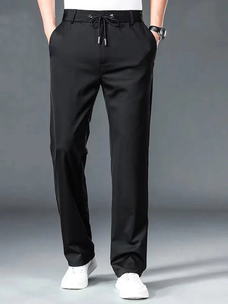 10XL Summer Casual Pants for Men - Oversize Formal Trousers