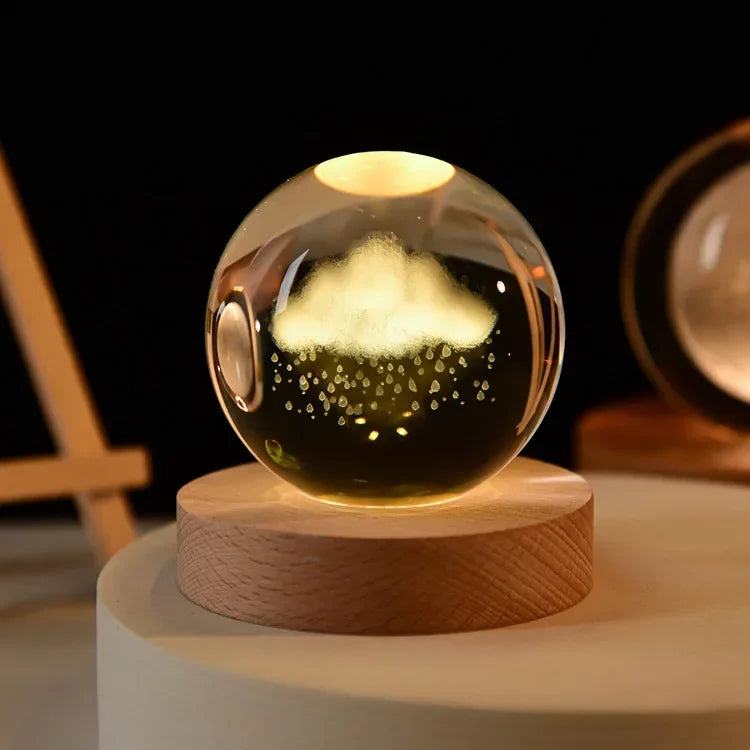3D-Kristallplaneten-Nachtlicht-Astronomie-Globus