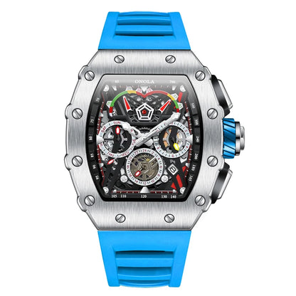 Multifunktionale wasserdichte Sport-Chronographenuhr für Herren