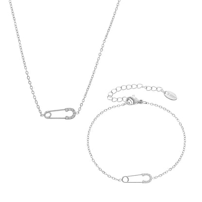 Collier à épingles en argent sterling, bijoux fins en or