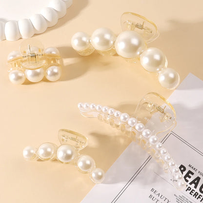 Crystal Pearls Beads Hair Clips