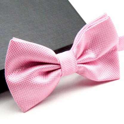 Men's Lightweight Solid Color Butterfly Bow Tie