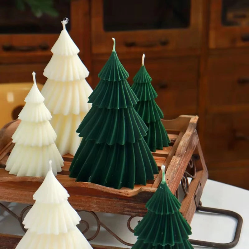 Bougies parfumées en spirale pour sapin de Noël – Cadeau de décoration d'intérieur festif