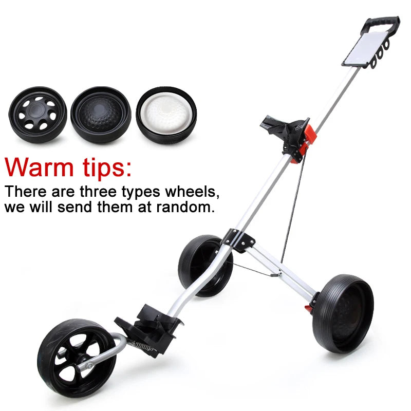 PGM Folding Sports Travel 3 Wheel Push Golf Cart