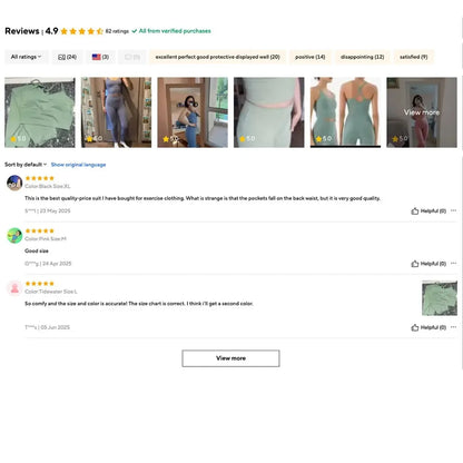 Sports Bra and Leggings Set – Naked Feel High Waist Leggings & Shockproof Sports Bra