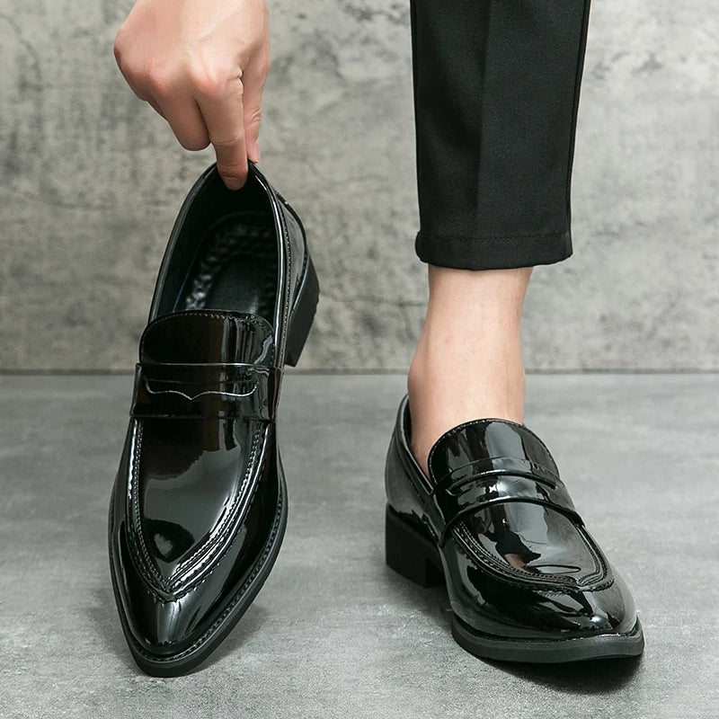 Mocassins à pampilles en cuir pour hommes