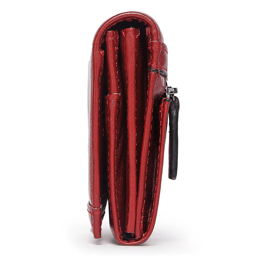 Langes Kartenetui aus Leder für Damen