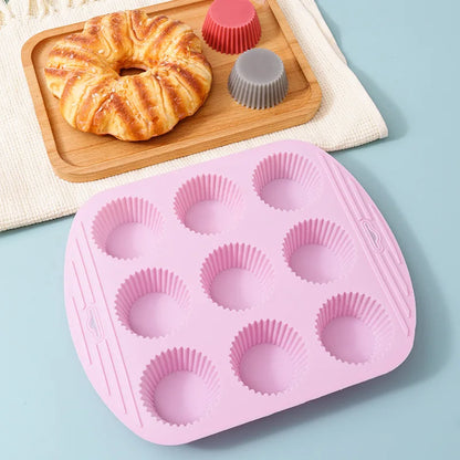 12 hole Non-Stick Silicone Muffin Baking Pan