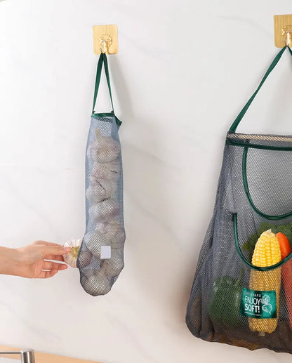 Kitchen's Multi-Layer Hanging Mesh Bags