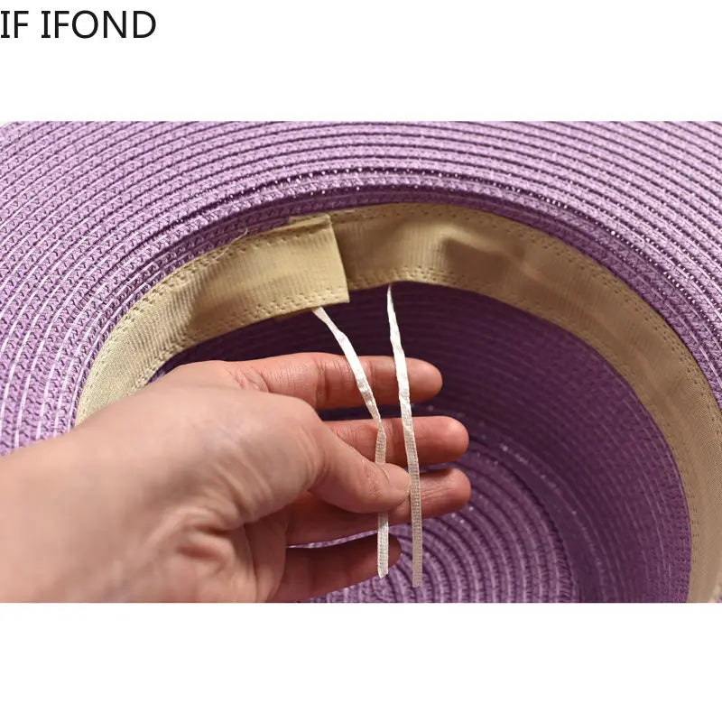 Chapeau à grands bords pour dames de mode extérieure d'été