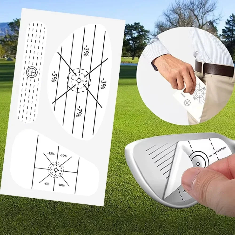 Golf Club Impact Target Stickers for Training