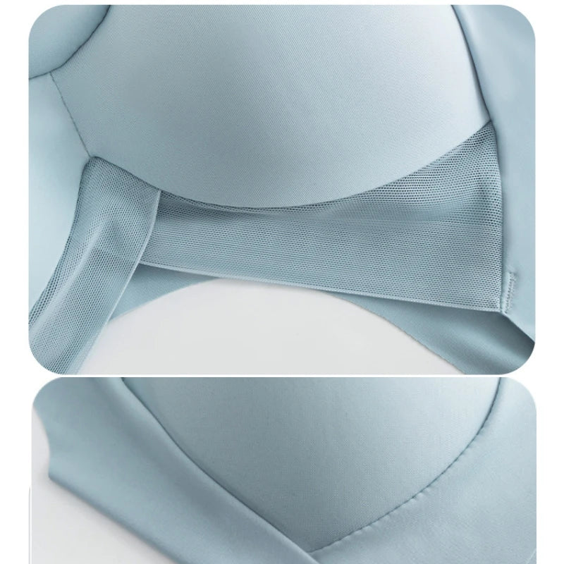 Ice Silk Seamless Push-Up Sports Bra