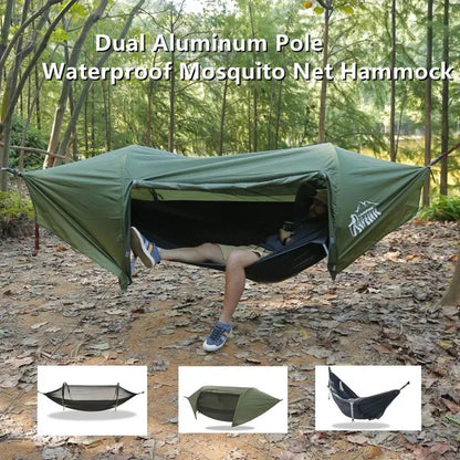 Portable Color-Matching Camping Hammock For 1-2 Persons