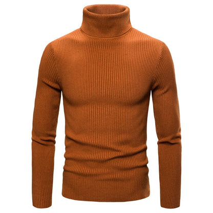 "Men's Casual Turtleneck Sweater – Winter"