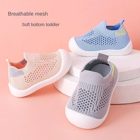 Toddler Breathable Knitted Kids Anti-slip Shoes