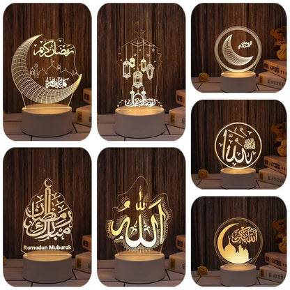EID Mubarak LED Night Light Ornament