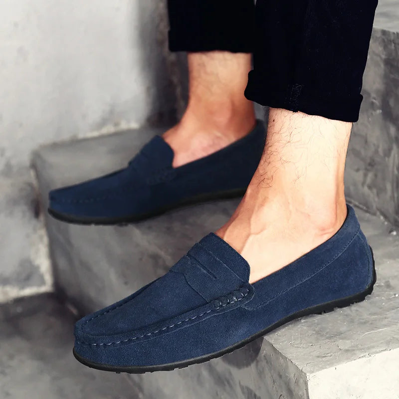 High-Quality Large Size Men's Leather Loafers