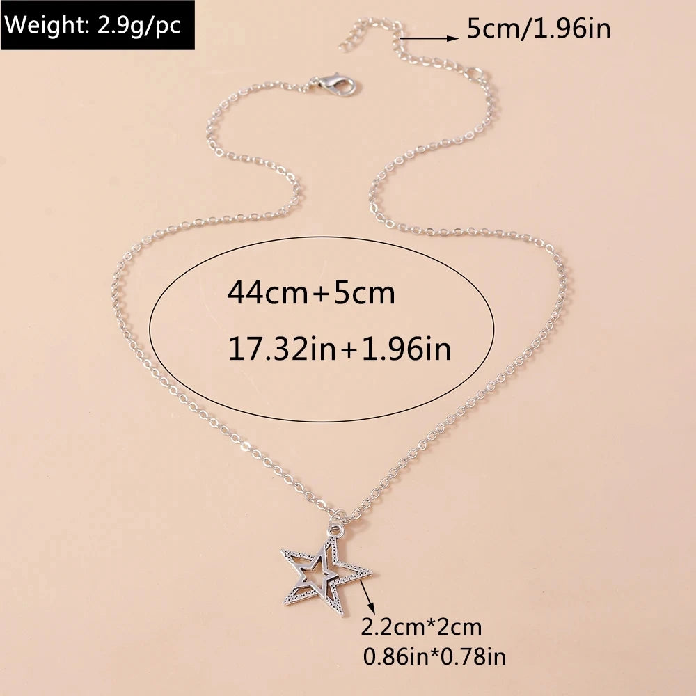 Silver Color Long Tassel Pendant Bow Necklaces