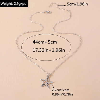 Silver Color Long Tassel Pendant Bow Necklaces