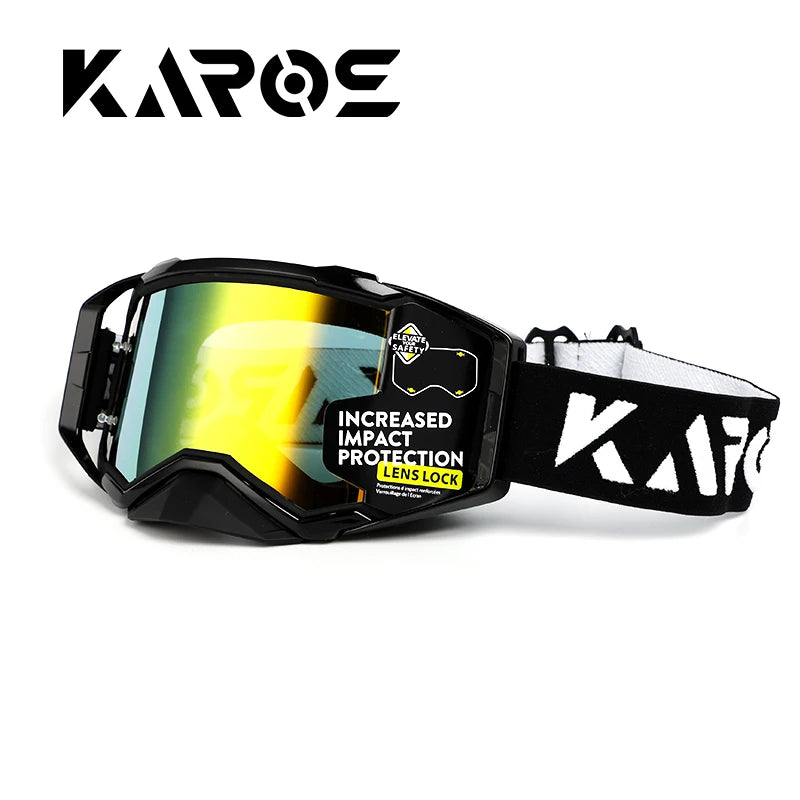 Dust Proof 3-Layer Shock Absorbing Sports Goggles