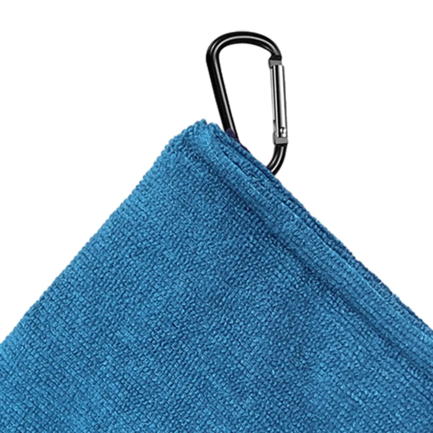 Compact Golf Ball Towel with Clip for Clubs