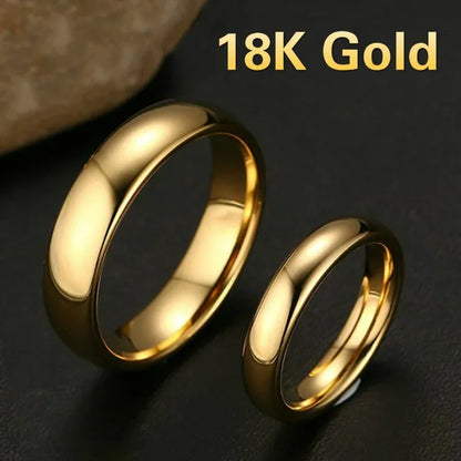 Golden Luxury Wedding Rings Perfect Anniversary Couples gift