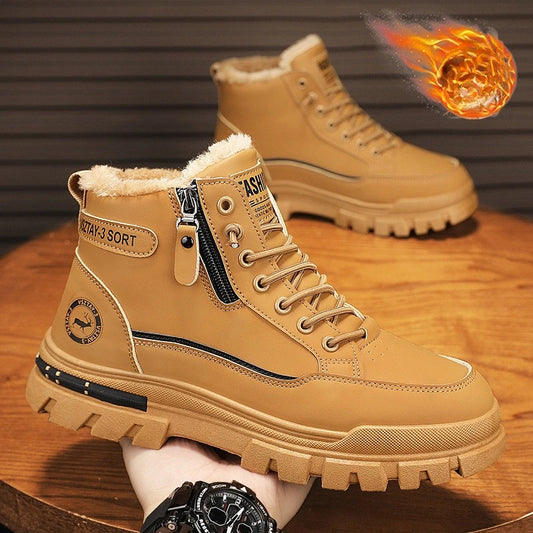 Men Winter Warm High-Top Snow Boots