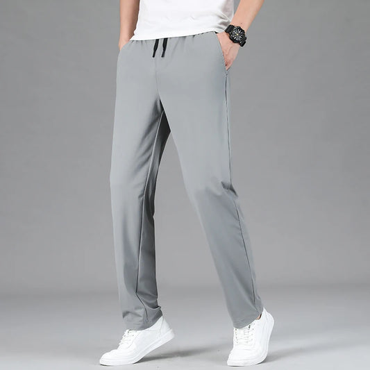 Men’s Ice Silk Quick Dry Pants – Lightweight Breathable Summer Casual Sweatpants