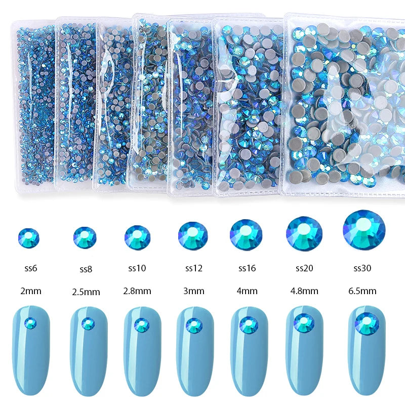 Strass pailletés à dos plat pour nail art, accessoires de décoration pour robe