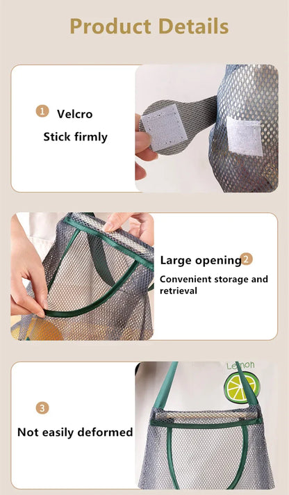 Kitchen's Multi-Layer Hanging Mesh Bags
