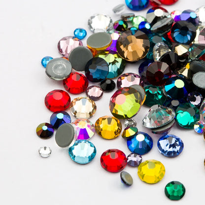 Strass pailletés à dos plat pour nail art, accessoires de décoration pour robe