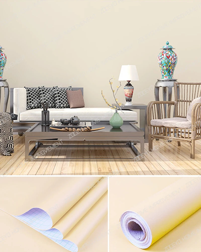 Decorative Wall Paper Furniture Renovation Stickers Kitchen Cabinet Waterproof Wallpaper.