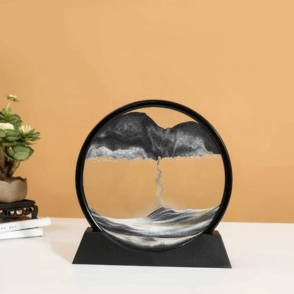 Round 3D Deep Sea Sandscape Sand Art