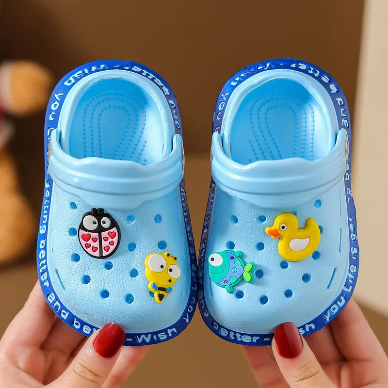 Shoes for Small and Medium-sized Babies Flip Flops Children's   Indoor Soft S Cartoon