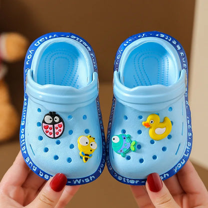 Shoes for Small and Medium-sized Babies Flip Flops Children's   Indoor Soft S Cartoon