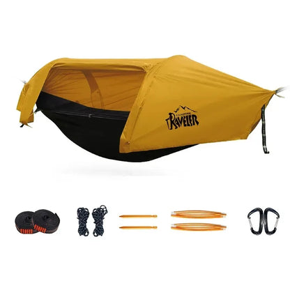 Portable Color-Matching Camping Hammock For 1-2 Persons