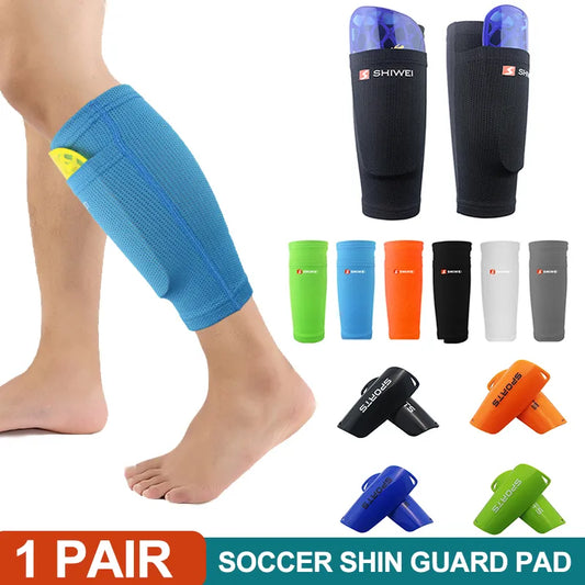 Protège-tibia de football avec compression du genou