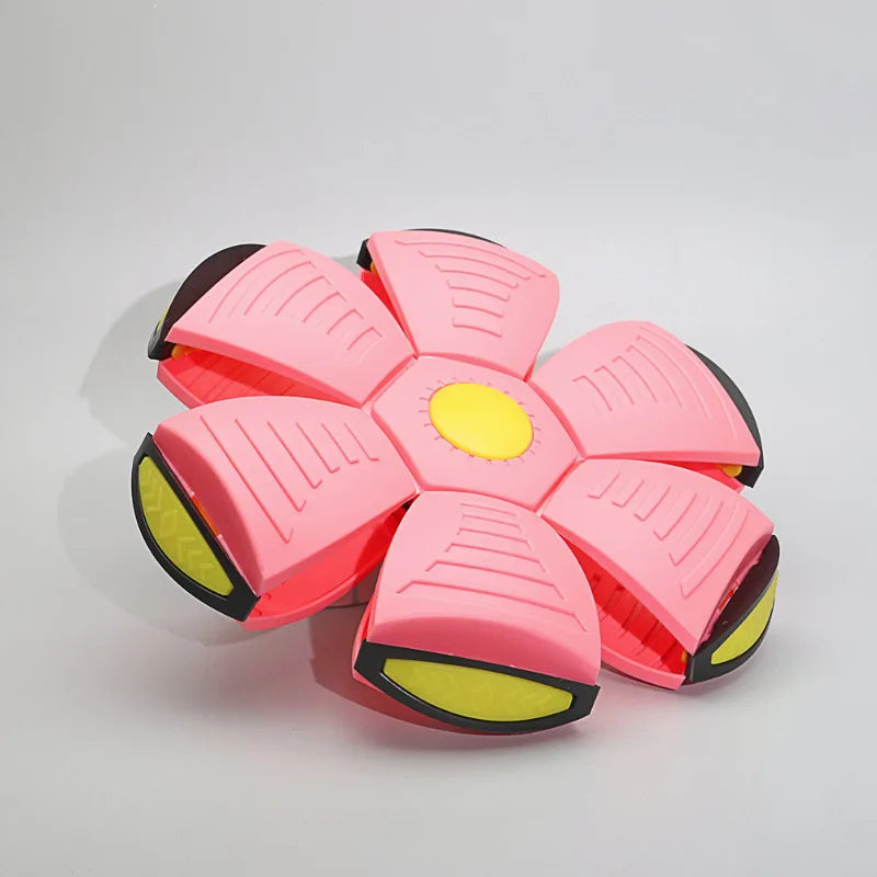 Pet LED Glow Light Magic Flying Saucer Ball Toys