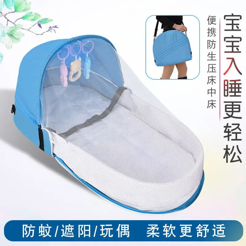 Lit de couchage pour bébé, nid de bébé Portable et doux avec moustique