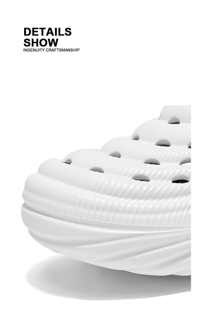 Baotou sabots pantoufles d'été à semelles épaisses