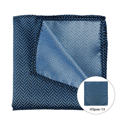 Pochette de costume homme à motif cachemire multicolore – Mouchoir de mariage tissé jacquard