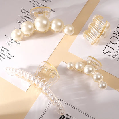 Crystal Pearls Beads Hair Clips