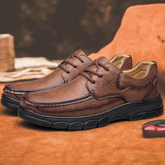 Men's Handmade Leather Casual Winter Shoes