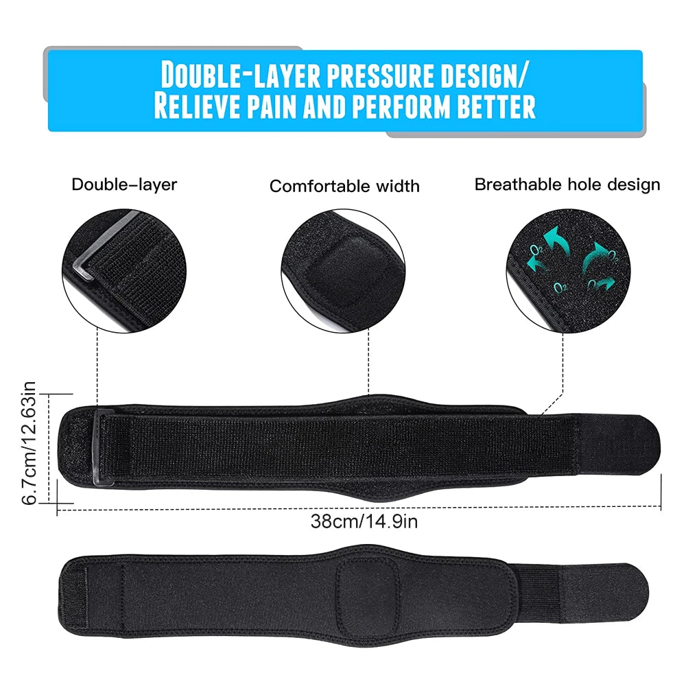 Kompressionsmanschette für Tennisarm – Unterarm-Kompressionsbandage mit Gelpolster