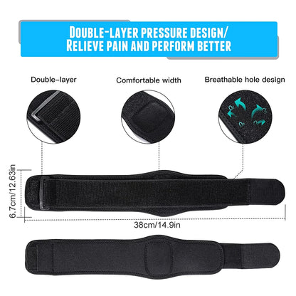 Kompressionsmanschette für Tennisarm – Unterarm-Kompressionsbandage mit Gelpolster