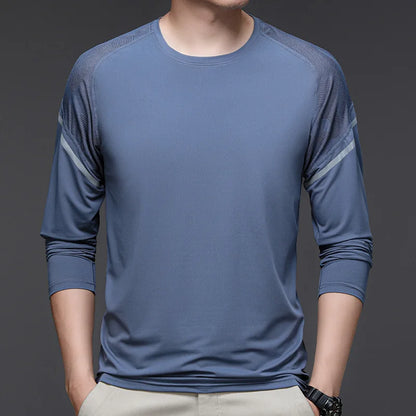 Schnelltrocknendes, feuchtigkeitsableitendes Laufshirt für Herren – Atmungsaktives, leichtes Sport-T-Shirt