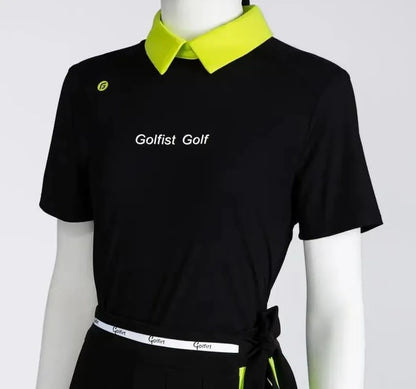 Robe de golf deux pièces à manches courtes pour femme