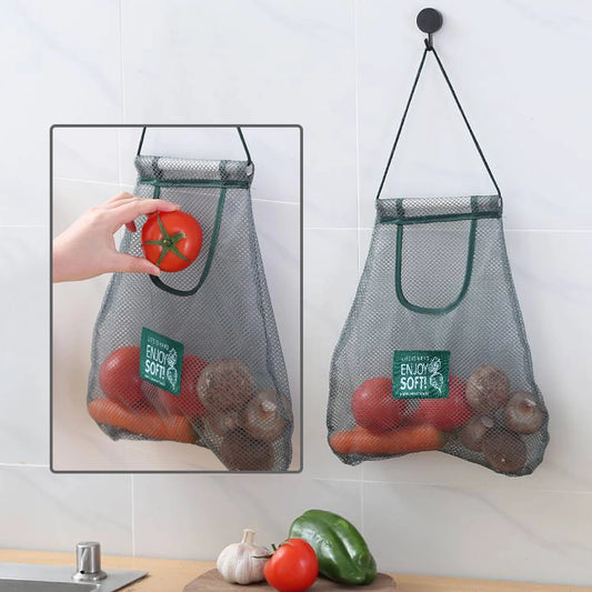 Kitchen's Multi-Layer Hanging Mesh Bags