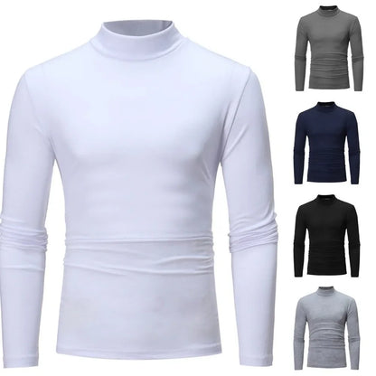 Slim Fit Mock Neck Winter Sweater